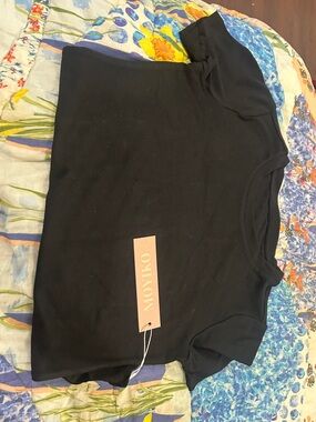 Black Crew Neck bodysuit